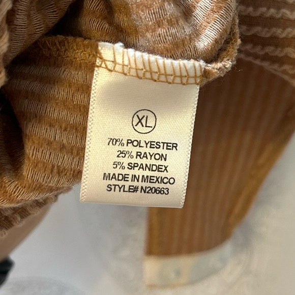 NWT Fashion Nova Taupe Chelsea Ribbed Bodysuit XL - Picture 6 of 6